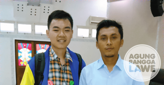foto bareng teman komikus, Ari dari Aceh