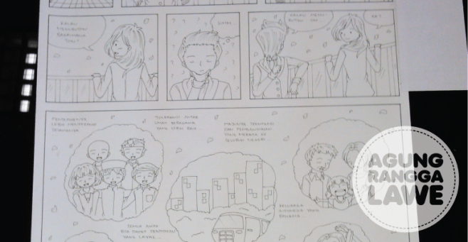 salah satu bagian komik strip saya