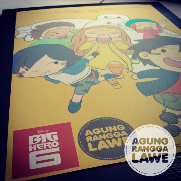 poster Big Hero 6 versi cetak