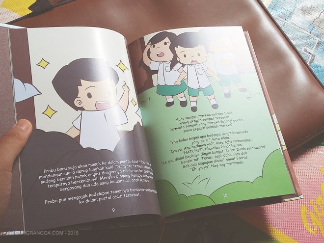 Bagian dalam buku.