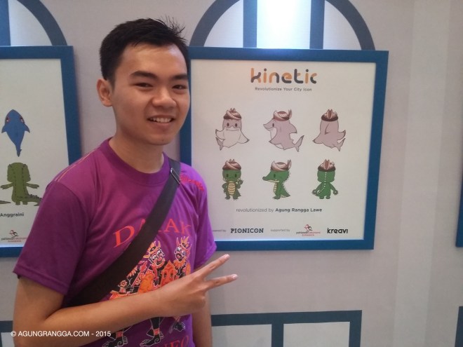 karya maskot Surabaya-ku yang dipajang di Paviliun Surabaya pas acara Popcon Asia 2015