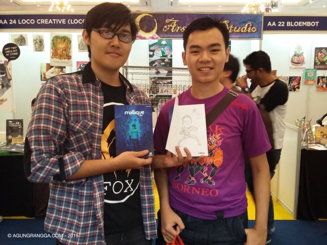bersama Ahmad Alhamra Putra, komikus