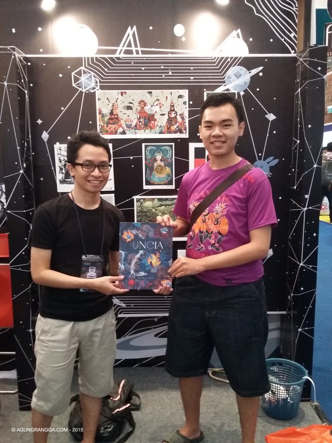 bersama Papang Jakfar, pemilik Papang Kingdom