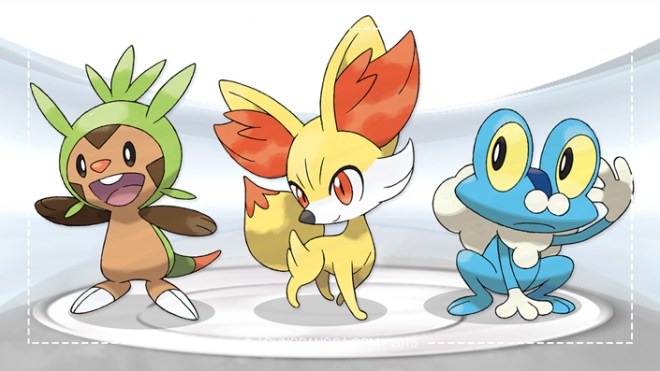 Chespin, Fennekin dan Froakie