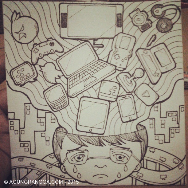 tugas ilustrasi gambar lipat