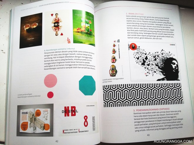 Bentuk layout buku yang sangat menarik