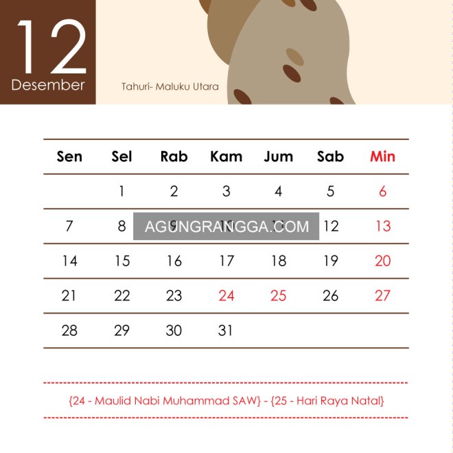 tugas membuat kalender