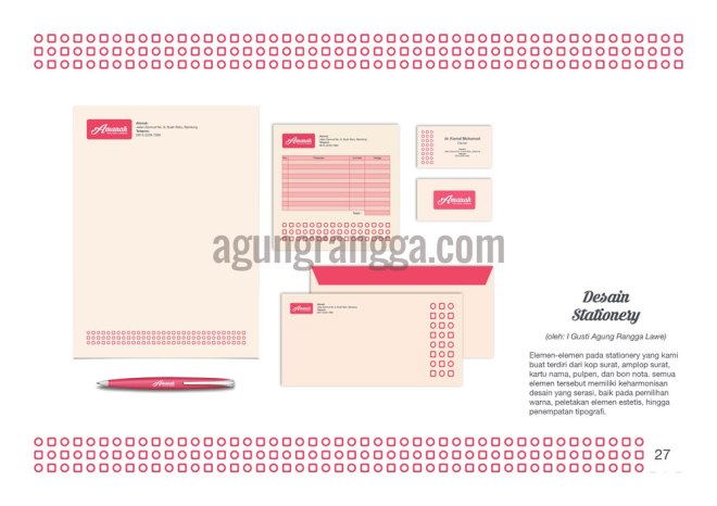 Desain Stationery UKM Tahu