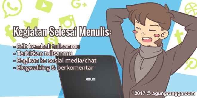 Edit, Terbitkan, Bagikan dan Blogwalking