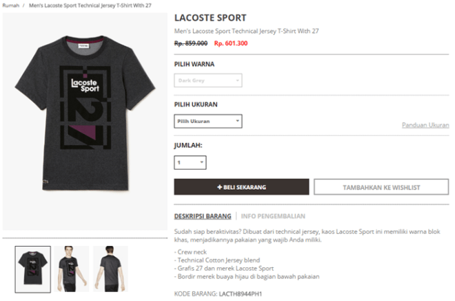 kaos yang nyaman banget dipakai