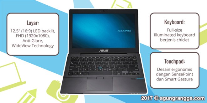 keyboard, touchpad, layar ASUSPRO B8230