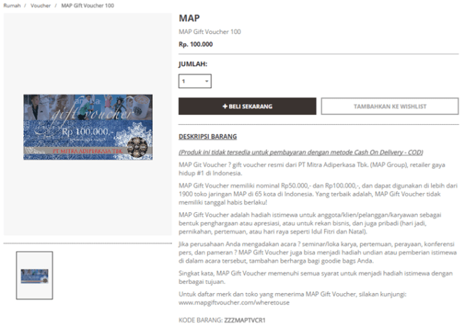 MAP Gift Voucher 100