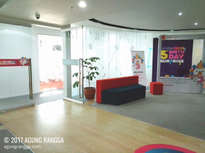 tiba di Kantor Lazada Indonesia