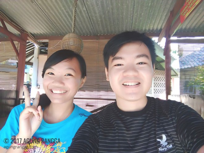 selfie sebelum makan siang